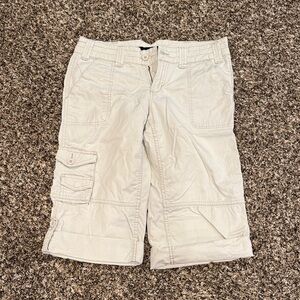 Calvin Klein Women's Cream Cargo Shorts